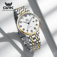 OPK Jam Tangan Lelaki Original Waterproof Quartz Movement Stainless Steel Luminous Business Leisure Men Watch 6006 【BYUE】