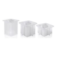 3Piece Epoxy Resin Molds for Making Tea Light Candle Holder Resin Art Candles Mold White Silica Gel