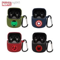 Disney Marvel Earphone Case Cover For JBL CLUB PRO TWS Silicone Bluetooth Earbuds Charging Box Protective Shell With Hook