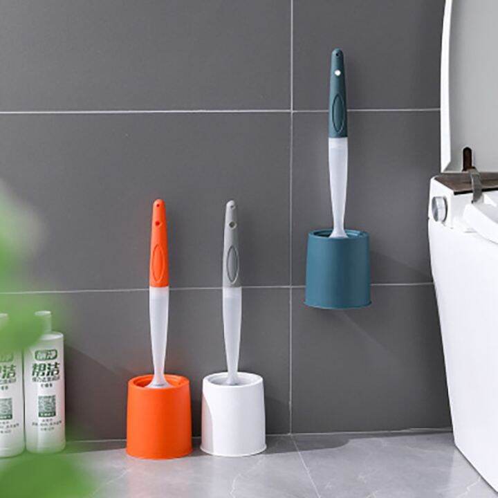 Silicone Toilet Brushes Wall Mounted Cleaning Free Without Dead Corners