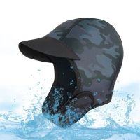 2MM Neoprene Surf Beanie Swim with Chin Strap Adjustable Quick-Drying Diving for Swimming Kayaking Snorkeling Swim Caps