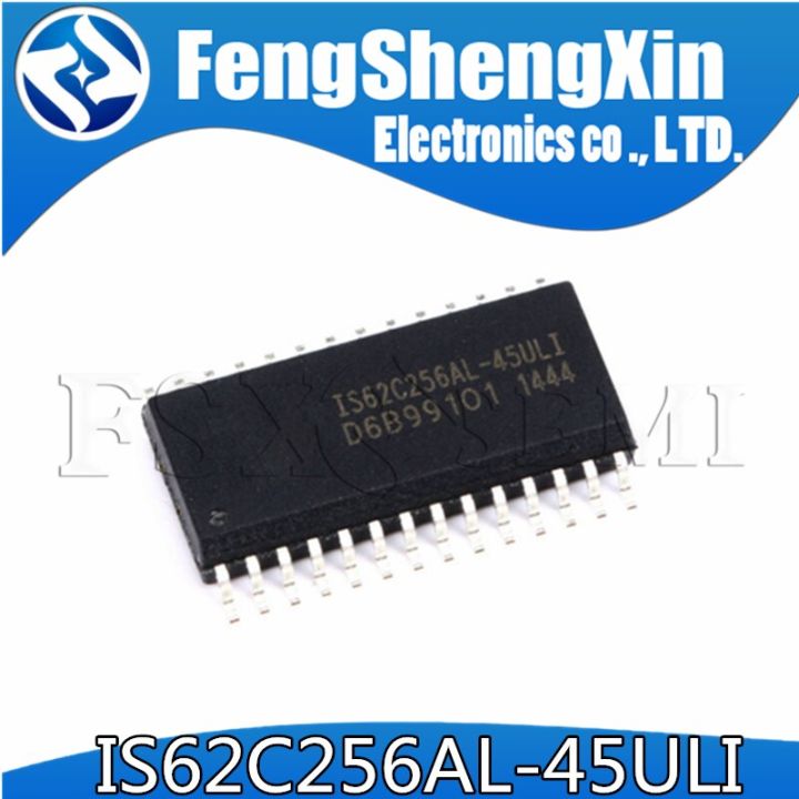 10pcs/lot IS62C256AL-45ULI  IS62C256AL SOP28 32K x 8 LOW POWER CMOS STATIC RAM IC