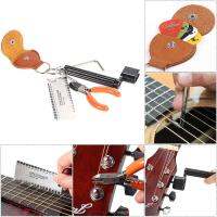 [ammoon]5-in-1 Guitar Accessories Kit Tool Set Setup String Winder Bridge Pin Peg Puller + String Action Gauge Ruler Measuring Luthier + String Plier Nipper Cutter + Pick Case Plectrum Holder + Hexagon Wrench