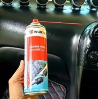 สเปรย์ซิลิโคน WURTH SILICONE SPRAY ขนาด 150 ml. สเปรย์ฟื้นฟูพลาสติก หน้าคอนโซลและยาง ป้องกันไม่ให้ชิ่นส่วนเปราะ ป้องกันฝุ่นจับ พลาสติกและยาง