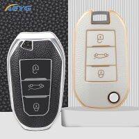 wenminr TPU Car Key Case Cover Shell Fob For Peugeot 208 308 408 508 2008 3008 4008 5008 307 For Citroen C4 C6 C3-XR Picasso CACTUS C8