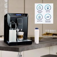 10ชิ้นเครื่องกรองกาแฟสำหรับ DLSC002ที่มีตัวกรองน้ำคาร์บอนกัมมันต์สำหรับ Delonghi ECAM, Esam, ETAM Depilatoryydd PPIFLASH คอฟฟี่