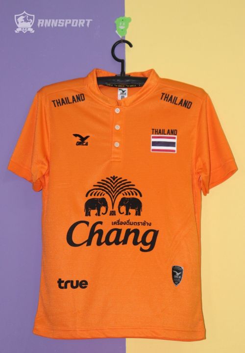 orca-359-เสื้อกีฬาออก้าคอจีน-สกรีนช้าง-โลโก้เฟล็กธงชาติไทย