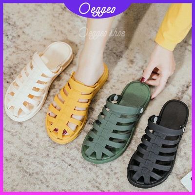 （A So Cute） Shop ร้าน Oeggeo รองเท้าผู้หญิงรองเท้ากันน้ำสีลูกกวาด