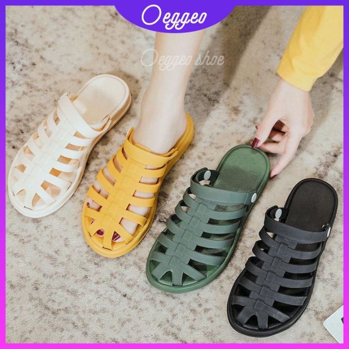 a-so-cute-shop-ร้าน-oeggeo-รองเท้าผู้หญิงรองเท้ากันน้ำสีลูกกวาด
