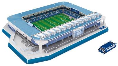 3D สนามฟุตบอลปริศนาสามมิติ ฟุตบอลอาคารสนามกีฬาเด็กแฟน DIY ของเล่นตัวต่อ