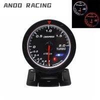 CNSPEED 60MM 12V Car Turbo Boost gauge Red White Lighting BAR Type Black Face Pressure Gauge YC101347