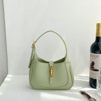 ?2022 Retro ผู้หญิงล็อค Hobo กระเป๋าคุณภาพสูง Crossbody ไหล่กระเป๋าอินเทรนด์ Niche Design Jackie แบบพกพาสีดำสีขาวสีชมพูกระเป๋าถือ