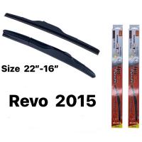 โปรโมชั่นพิเศษ ที่ปัดน้ำฝน ใบปัดน้ำฝน ซิลิโคน ตรงรุ่น Revo 2015 ไชค์22”-16” ยี่ห้อ Diamond กล่องแดง 1คู่ ราคาถูก ใบปัดน้ำฝน ราคาถูก รถยนต์ ราคาถูกพิเศษ