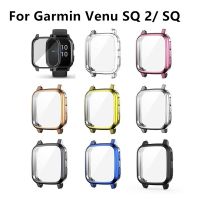 ZZOOI Protection Case For Garmin Venu SQ 2 SQ2 Smart Watch Plating TPU Soft Cover Full Screen Protector Shell For Garmin Venu Sq Case