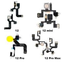 ระยะใกล้เคียงเซ็นเซอร์แสงแฟลชโดยรอบ LED ไฟฉาย Flex Cable สําหรับ iPhone 13 12 Pro Max 12 mini อะไหล่ซ่อม