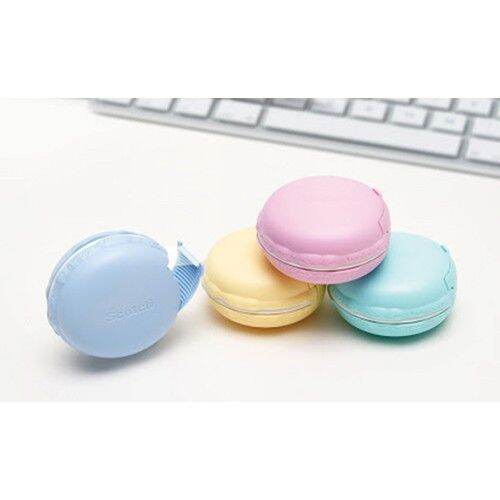 3M Scotch Macaron magic tape dispenser เทปกาวพร้อมแท่นตัดแบบพกพา มีให้