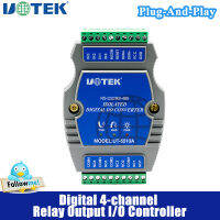 UOTEK Digital 4-channel RS232 RS485 Opto-electronic Isolation Input RS-232 RS-485 Relay Output I/O Controller IO Adapter UT-5510A