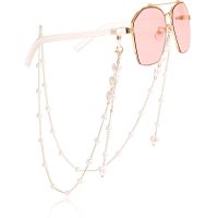 Women Anti Slip Sunglasses Neck Chain Eyeglass Glasses Chains Mask Strap Antiskid Losing Chain Pearl Eyeglass Chain Eyewear case