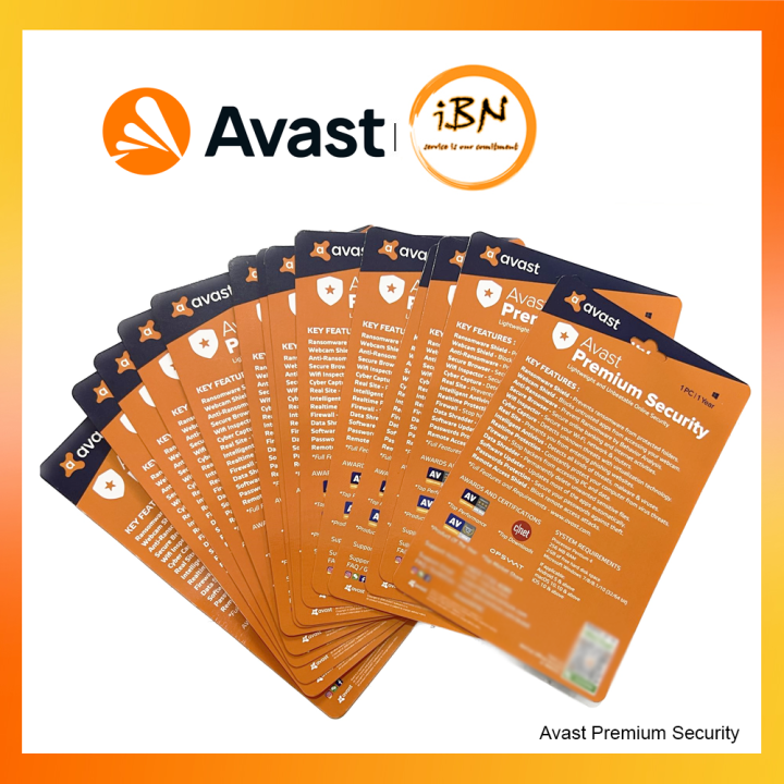 Official Avast Premium Security 100% Original Key By Avast Malaysia 1Pc & 1  Year License | Lazada