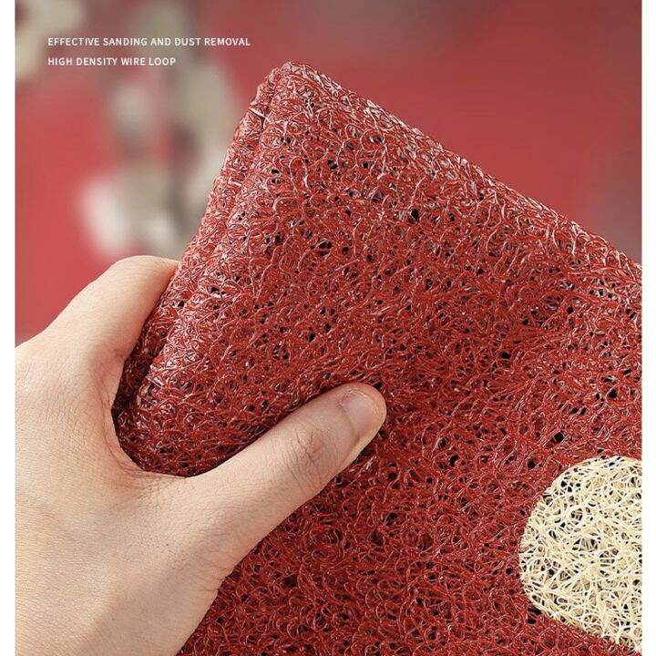 พรมดักฝุ่น-พรมผิงอัน-พรมตรุษจีน-พรมสีแดง-indoor-doormat-พรมตกแต่งบ้าน-พรมตกแต่งห้อง-ผ้าเช็ดเท้า-พรมกันลื่น-พรมกันลื่นหน้าบ้าน-m60-พรม-พรมเช็ดเท้ากันลื่นซับน้ำอย่างดี-พรมเช็ดเท้ากันลื่นอย่างดี-door-mat