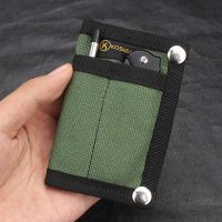 Dompet Kanvas Tas Molle Pak Dompet Pemegang Kartu Kunci Portabel Luar Ruangan Berkemah Mendaki Berburu Alat EDC Penyimpanan Dompet