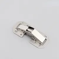 ;[-[; Cabinet Hinge 90 Degree No-Drilling Hole Cupboard Door Hydraulic Hinges Soft Close With Screws Furniture Hardware