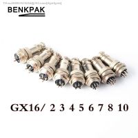 ☃ 1Set GX16 16MM Male Female Wire Panel Connector Circular Aviation Connector Socket Plug