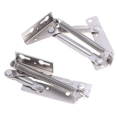 Household Cabinet Door Lift Up Stay Flap Top Support 90 Degree Folding Symmetrical Split Spring Hinges Kitchen Accessories New