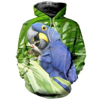 Xzx180305 the most fashionable 3D printed parrot Hoodie / mens womens Sweatshirt / zipper