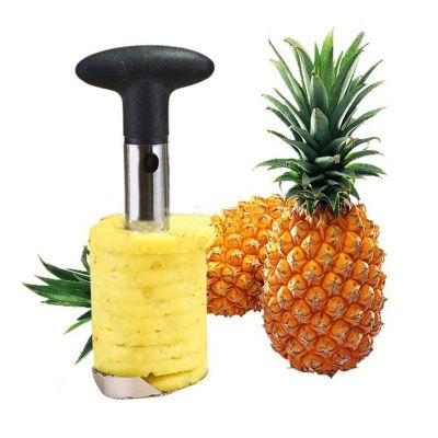 Stainless steel fruit pineapple cutter spiral corer slicer peeler kitchen