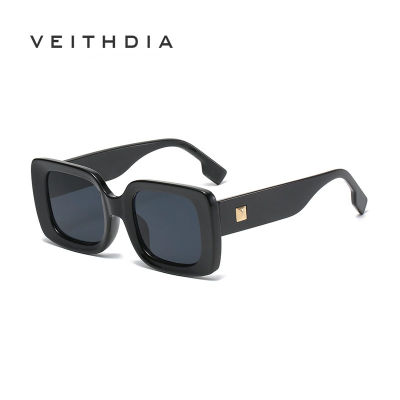 VEITHDIA ใหม่แว่นกันแดด Unisex แฟชั่นแว่นตากันแดดกรอบขนาดใหญ่สี่เหลี่ยมย้อนยุค S21256