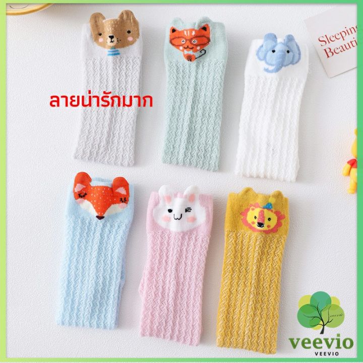 veevio-ถุงเท้ายาว-ระบายอากาศได้ดี-สำหรับเด็ก-ดีไซน์ลายการ์ตูนน่ารัก-baby-socks
