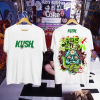 เสื้อ COD KUSH ด้านหน้าและด้านหลังเสื้อยืดพิมพ์ขนาดใหญ่ผู้ชายแฟชั่นผู้หญิง Unisex เสื้อยืดกีฬาค fD{