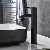 ULGKSD Bathroom Basin Faucet Sink Faucet Bathroom Faucet Black Paint Basin Mixer Tap ss Modernon Bathroom Mixer Taps