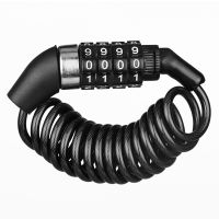 【CW】 Durable Helmet Lock Chain 4 Digit Password Motorcycle Anti-theft Safe Cable Accessories