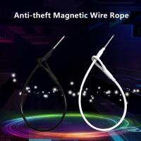 100pcs/Lot Anti Theft Wire Rope Clothing Luggage Protection Rope Clothes Anti Theft Buckle Straps Supermarket Anti Theft Rope