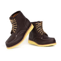 StepPro รองเท้าหนังวัวแท้ ชามัวร์ ชนิดนิ่ม บูท หุ้มข้อ Boots Code 956