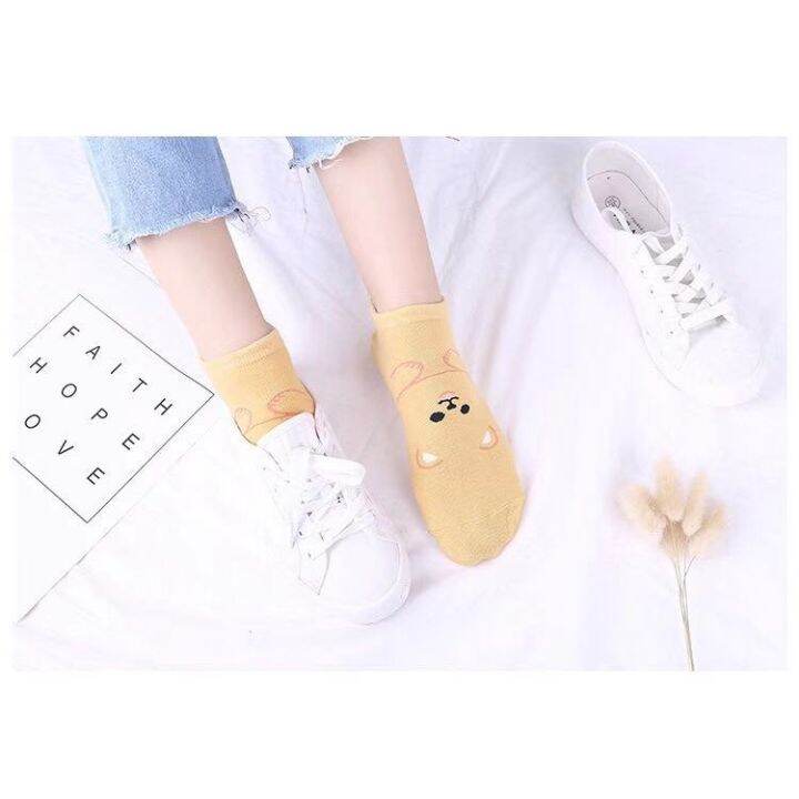 ถุงเท้าลายสัตว์-cute-animal-socks-worldwearing-ราคาต่อคู่