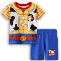 1-7Y Children Pajamas Set Buzz Lightyear Woody Toy Story Boys Cartoon Summer Leisure Wear Sleepwear Pajama Clothes Gift for Kid