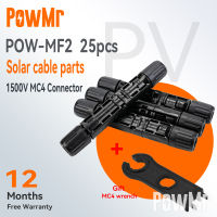 PowMr 25 คู่ 1500V ขั้วต่อพลังงานแสงอาทิตย์ - IP67 ขั้วต่อพลังงานแสงอาทิตย์ตัวผู้ / ตัวเมียตัวเชื่อมต่อพลังงานแสงอาทิตย์เฉพาะ