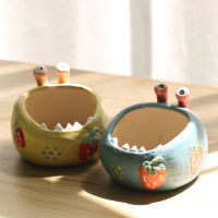 Succulent Breathable Combination Hand-painted Creative Style Boss Pot Rough Ugly Monster Big-eyed