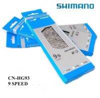 โซ่จักรยาน  ยี่ห้อ SHIMANO  รุ่น CN-HG93 9 SPEED  ความยาว  114 ข้อ ไม่มีข้อต่อปลดเร็ว เหมาะจักรยาน 9 สปีด