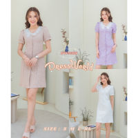 DW9318-DRESS WORLD -เดรสแจคกาดคอปก