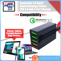 Delivery】Qc 3.0 Fast Charger แท่นชาร์จ Hub 5 V 4-usb หลายพอร์ต1.5เมตร