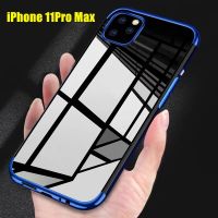 Case ip 11Pro max เคสไอโฟน 11Pro max เคสนิ่ม ขอบสีหลังใส เคสกันกระแทก สวยและบาง TPU CASE เคสซิลีโคน พร้อมส่ง ส่งจากไทย