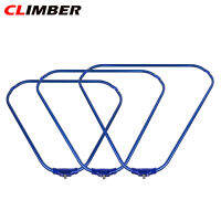 CLIMBER 【จัดส่งที่รวดเร็ว】อลูมิเนียมอัลลอยด์พับตกปลาสุทธิรอบสามเหลี่ยมป้องกันสนิมป้องกันการกัดกร่อนปลาดักเครื่องมือกลางแจ้งอุปกรณ์ตกปลา