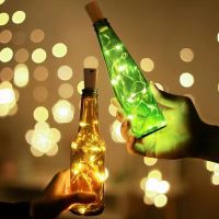 3M 5M LED Cork Shaped Lights Copper Wire String Fireflies Stars Lights Bar Christmas Lights Wine Glass Bottles For Decor