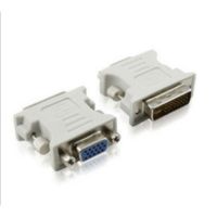 White Connector Adapter Multi-Purpose Plastic Video Converter Mini Computer Monitor DVI 24 1 To VGA Female Durable