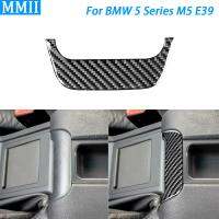 สำหรับ BMW 5 Series M5 E39 1998-2003คาร์บอนไฟเบอร์ที่เท้าแขนกลางกล่องดึงแผงตกแต่งปกภายในรถตกแต่งสติ๊กเกอร์