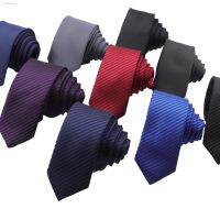 ๑ↂ 5cm Solid Striped Formal Tie Jacquard Polyester Business Wedding Necktie Narrow Classic Corbata Neckwear Gravata